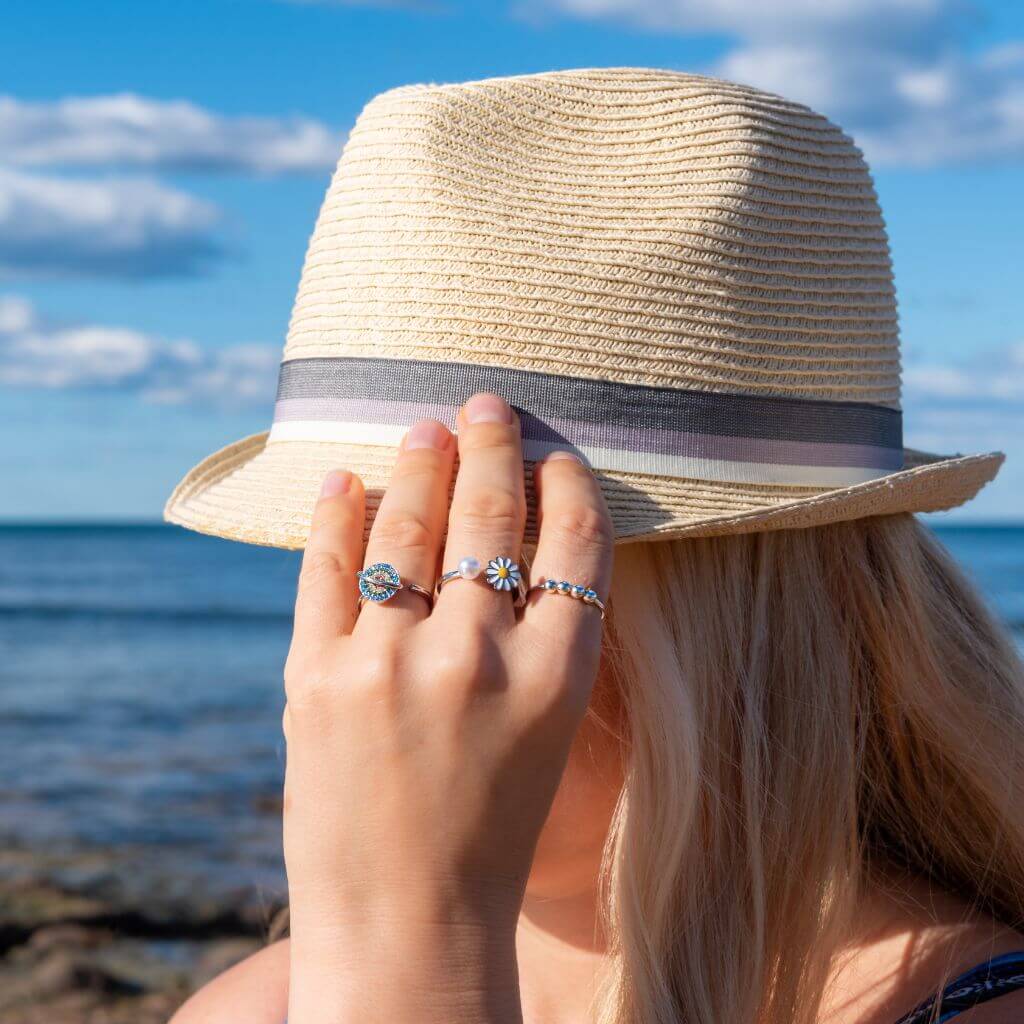 Sterling silver on sale beach rings